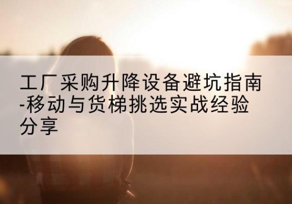 龙里移动式升降机怎么选-工厂采购升降设备避坑指南-移动与货梯挑选实战经验分享